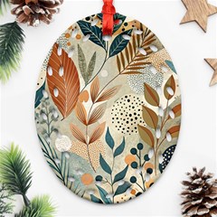 Leaves Pattern Floral Ornament (oval Filigree)