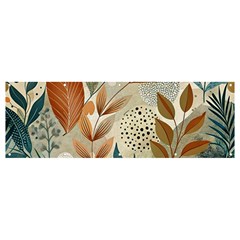 Leaves Pattern Floral Banner And Sign 12  X 4  by Salmanaz77