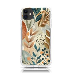 Leaves Pattern Floral Iphone 11 Tpu Uv Print Case by Salmanaz77