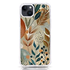 Leaves Pattern Floral Iphone 14 Plus Tpu Uv Print Case by Salmanaz77