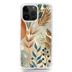 Leaves Pattern Floral Iphone 14 Pro Max Tpu Uv Print Case by Salmanaz77