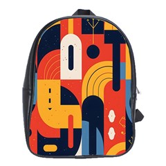 Abstract Pattern Design School Bag (xl) by Salmanaz77