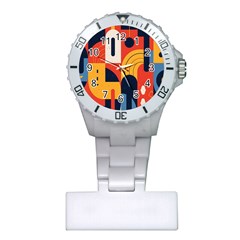 Abstract Pattern Design Plastic Nurses Watch by Salmanaz77