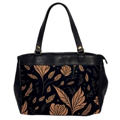 Background Pattern Leaves Texture Oversize Office Handbag by Salmanaz77