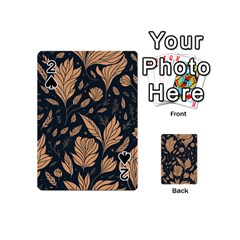 Background Pattern Leaves Texture Playing Cards 54 Designs (mini)