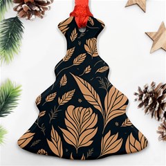 Background Pattern Leaves Texture Ornament (christmas Tree) 