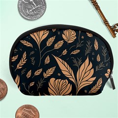 Background Pattern Leaves Texture Accessory Pouch (large) by Salmanaz77