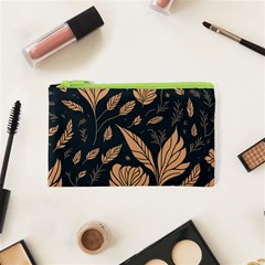 Background Pattern Leaves Texture Cosmetic Bag (xs) by Salmanaz77