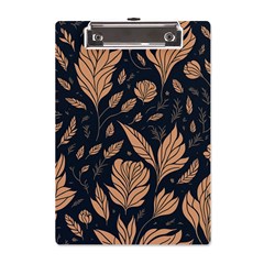 Background Pattern Leaves Texture A5 Acrylic Clipboard by Salmanaz77