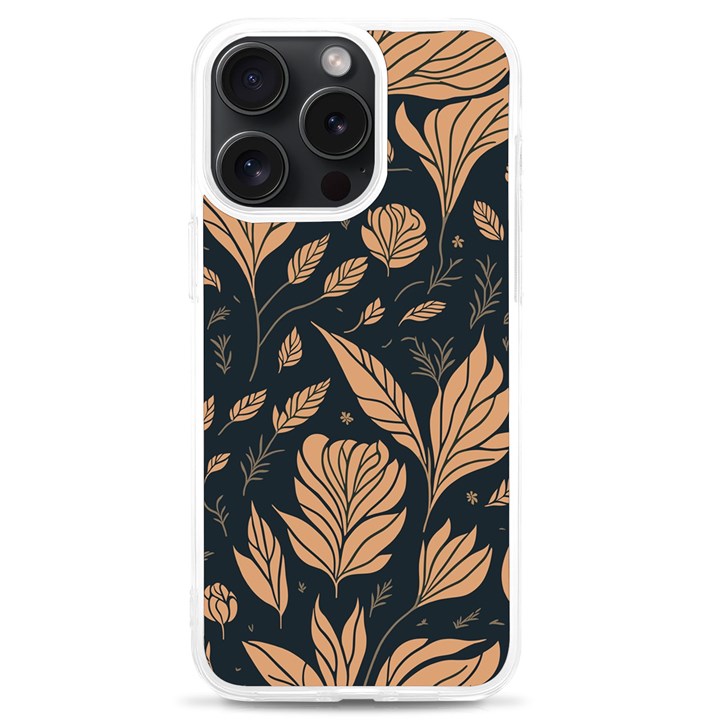 Background Pattern Leaves Texture iPhone 15 Pro Max TPU UV Print Case