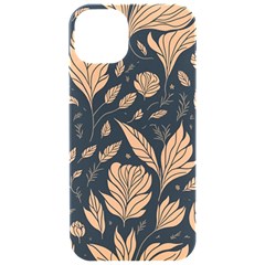 Background Pattern Leaves Texture Iphone 15 Pro Black Uv Print Pc Hardshell Case