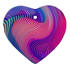 Swirl Twirl Design Pattern Purple Ornament (heart) by Salmanaz77