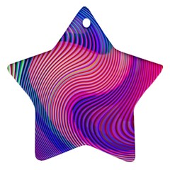 Swirl Twirl Design Pattern Purple Ornament (star) by Salmanaz77