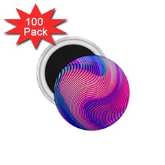 Swirl Twirl Design Pattern Purple 1 75  Magnets (100 Pack)  by Salmanaz77