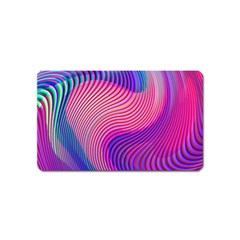 Swirl Twirl Design Pattern Purple Magnet (name Card) by Salmanaz77