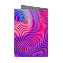 Swirl Twirl Design Pattern Purple Mini Greeting Cards (pkg Of 8) by Salmanaz77