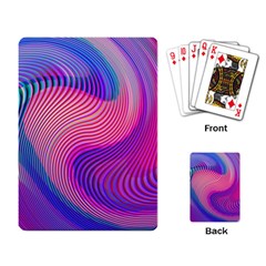 Swirl Twirl Design Pattern Purple Playing Cards Single Design (rectangle)