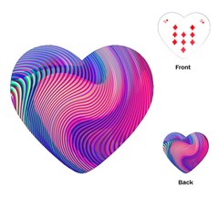 Swirl Twirl Design Pattern Purple Playing Cards Single Design (heart)