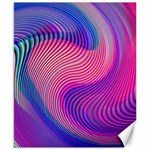 Swirl Twirl Design Pattern Purple Canvas 8  x 10  8.15 x9.66  Canvas - 1