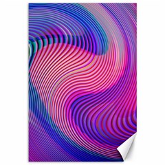 Swirl Twirl Design Pattern Purple Canvas 12  X 18  by Salmanaz77