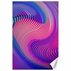 Swirl Twirl Design Pattern Purple Canvas 24  X 36  by Salmanaz77