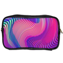 Swirl Twirl Design Pattern Purple Toiletries Bag (one Side) by Salmanaz77