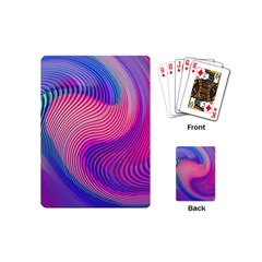 Swirl Twirl Design Pattern Purple Playing Cards Single Design (mini)