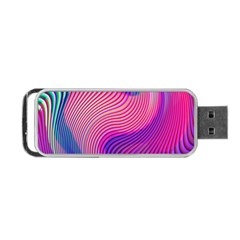 Swirl Twirl Design Pattern Purple Portable Usb Flash (one Side) by Salmanaz77