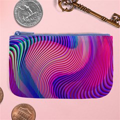 Swirl Twirl Design Pattern Purple Large Coin Purse by Salmanaz77