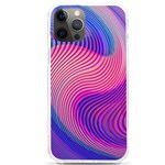 Swirl Twirl Design Pattern Purple iPhone 12 Pro max TPU UV Print Case Front