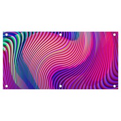 Swirl Twirl Design Pattern Purple Banner And Sign 4  X 2  by Salmanaz77