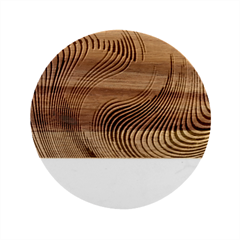 Swirl Twirl Design Pattern Purple Marble Wood Coaster (round) by Salmanaz77