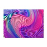 Swirl Twirl Design Pattern Purple Crystal Sticker (A4) Front