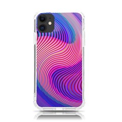 Swirl Twirl Design Pattern Purple Iphone 11 Tpu Uv Print Case by Salmanaz77