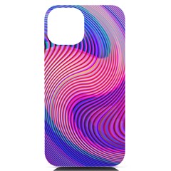 Swirl Twirl Design Pattern Purple Iphone 14 Black Uv Print Case by Salmanaz77