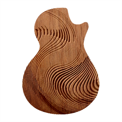 Swirl Twirl Design Pattern Purple Guitar Shape Wood Guitar Pick Holder Case And Picks Set by Salmanaz77