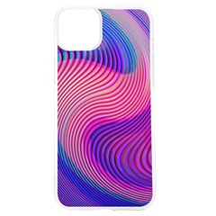 Swirl Twirl Design Pattern Purple Iphone 15 Tpu Uv Print Case by Salmanaz77