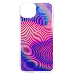 Swirl Twirl Design Pattern Purple Iphone 15 Pro Tpu Uv Print Case by Salmanaz77