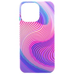 Swirl Twirl Design Pattern Purple Iphone 15 Pro Max Black Uv Print Pc Hardshell Case by Salmanaz77