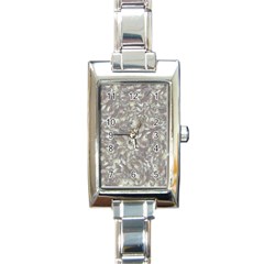 Fantasy Floral Random Pattern Rectangle Italian Charm Watch