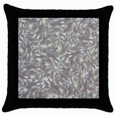 Fantasy Floral Random Pattern Throw Pillow Case (black) by dflcprintsclothing