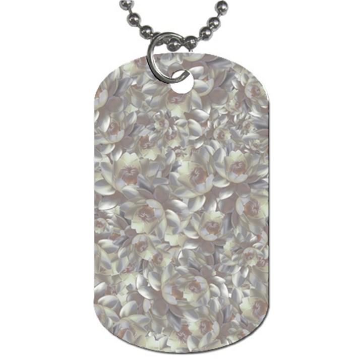 Fantasy floral random pattern Dog Tag (One Side)