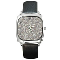 Fantasy Floral Random Pattern Square Metal Watch by dflcprintsclothing