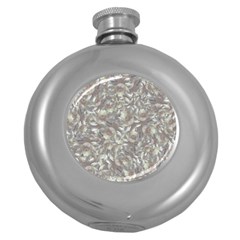 Fantasy Floral Random Pattern Round Hip Flask (5 Oz) by dflcprintsclothing