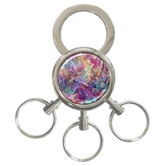 Melting Patterns 3-ring Key Chain by kaleidomarblingart