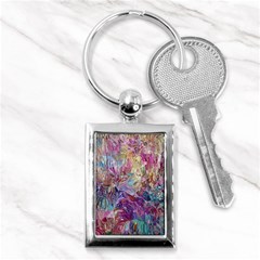 Melting Patterns Key Chain (rectangle) by kaleidomarblingart