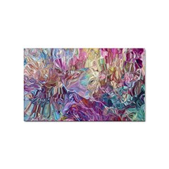 Melting Patterns Sticker (rectangular) by kaleidomarblingart