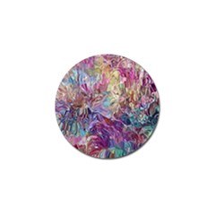 Melting Patterns Golf Ball Marker by kaleidomarblingart