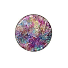 Melting Patterns Hat Clip Ball Marker by kaleidomarblingart