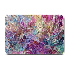 Melting Patterns Small Doormat by kaleidomarblingart